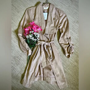 The Nines NWT Suede Trench Jacket - Small